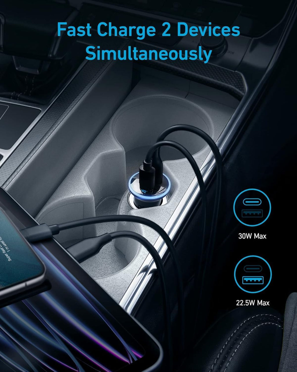 Anker 323 Car Charger (52.5 W)
